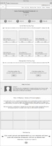 Example of a wireframe mockup created by Andrea